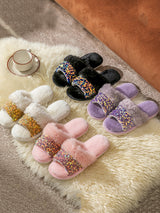 Sequin Furry Slippers