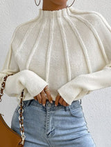 Batwing Sleeve Turtleneck Sweater