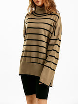 Turtleneck Stripe Sweater