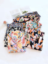 Cute Printed Short Sleeve Pajama Set