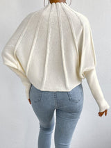 Batwing Sleeve Turtleneck Sweater