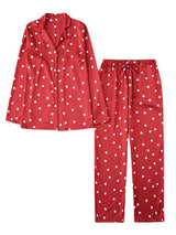 Red Heart Printed Pajama Set