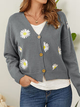 Single Breasted Daisy Cardigan