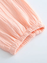 Cotton Elastic Cuff Couple Long Pants