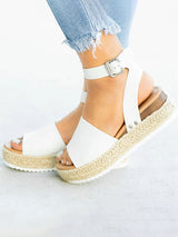 Open Toe Platform Wedge Sandals