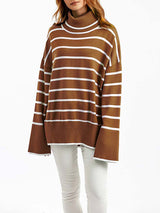 Turtleneck Stripe Sweater