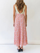 V Neck Tank Floral Maxi Dress