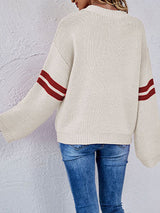 Heart Printed Crew Neck Sweater