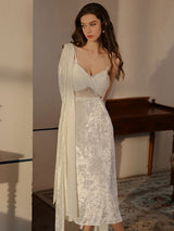 Kafiloe Velvet Lace Slip Nightgown