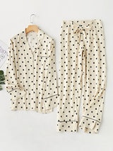 Kafiloe Polka Dot Pajama Set