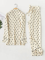 Kafiloe Polka Dot Pajama Set
