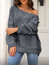 Loose Cable Knit Sweater