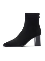 Simple Solid Color Ankle Boots