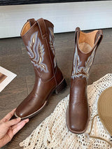 Embroidered Western Cowboy Boots