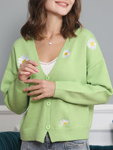 Single Breasted Daisy Cardigan