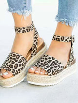 Open Toe Platform Wedge Sandals