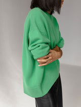 Solid Color Crew Neck Sweater