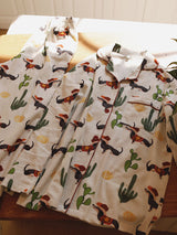 Cowboy Dachshund Cotton Pajama Set