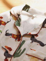 Cowboy Dachshund Cotton Pajama Set