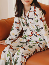 Cowboy Dachshund Cotton Pajama Set