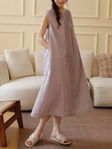 Casual Cotton Sleeveless Nightdress
