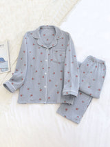 Cotton 2Pcs Strawberry Sweet Pajama Set