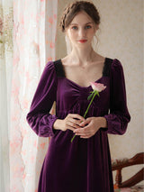 Velvet Split Elegant Nightgown