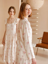 Kafiloe Peach Blossom Cluster Print Pajama Set