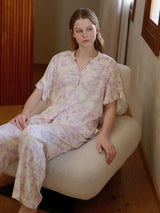 Kafiloe Whisper Floral Pajama Set