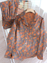 Cotton Printed Long Sleeve Pajama Set