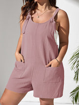 Solid Color Tank Romper