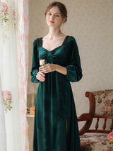 Velvet Split Elegant Nightgown