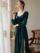 Velvet Split Elegant Nightgown