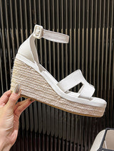 PU Buckle Chunky Sandals