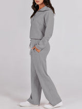 Cozy Quarter-Zip Pollover Set