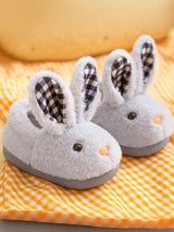 Kids Cute Rabbit Plush Cotton Slippers