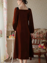 Velvet Split Elegant Nightgown