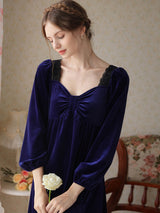 Velvet Split Elegant Nightgown