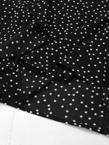 Puff Sleeve V Neck Polka Dot Maxi Dress