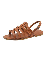 Solid Color Flat Roman Sandals