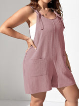 Solid Color Tank Romper