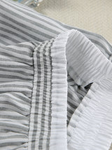 Printed Striped Shirts & Trousers Set