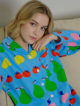 Fruits Printed Long Sleeve Pajamas