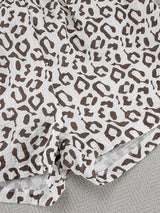 Leopard Nightgown & Shorts Lounge Set