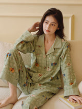 Kafiloe Bear Cotton Pajama Set