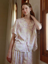 Kafiloe Whisper Floral Pajama Set