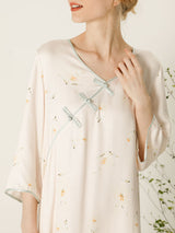 Casual Flower Print Cotton Nightdress