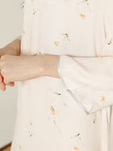 Casual Flower Print Cotton Nightdress