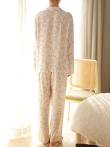 Willow Leaf Floral Print Pajama Set