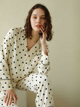 Kafiloe Polka Dot Pajama Set